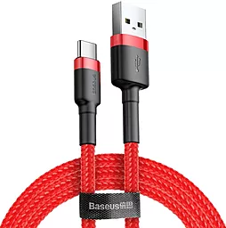 USB Кабель Baseus Cafule 2M USB Type-C Cable Red (CATKLF-C09)