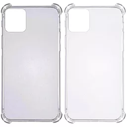 Чохол GETMAN TPU Ease logo посилені кути для Apple iPhone 13 mini (5.4") Сірий (Прозорий)