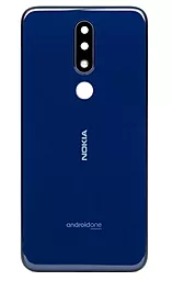 Задня кришка корпусу Nokia 5.1 Plus Dual Sim (TA-1105) зі склом камери Original  Blue