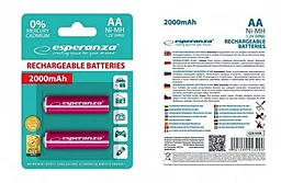 Аккумулятор Esperanza AA / R6 Ni-MH 2000mAh (EZA103R) 2шт Red - миниатюра 2