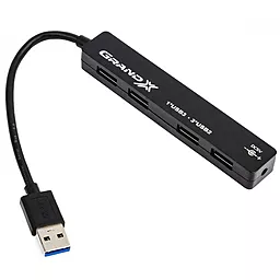 USB-A хаб Grand-X Travel (GH-406)