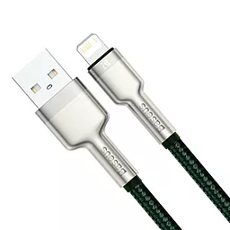 Кабель USB Baseus Cafule Series Metal 2.4A Lightning Cable Green (CALJK-A06) - миниатюра 2