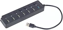 USB хаб Gembird 7-in-1 black (UHB-U3P1U2P6P-01) - миниатюра 5