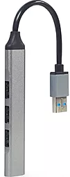 USB хаб Gembird 4-in-1 grey (UHB-U3P1U2P3-02) - миниатюра 2