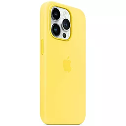 Чехол Apple Silicone Case Full with MagSafe and SplashScreen для Apple iPhone 14 Pro Canary Yellow - миниатюра 2