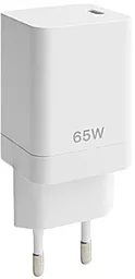 Сетевое зарядное устройство Walker WH-65 65w GaN PD USB-C ports fast charger white - миниатюра 2