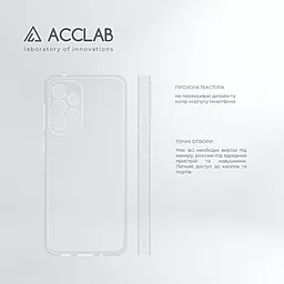 Чехол ACCLAB TPU для Samsung A33 5G Transparent - миниатюра 5
