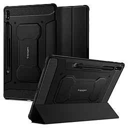 Чехол для планшета Spigen Rugged Armor Pro для Samsung Galaxy Tab S7 Plus, S8 Plus (12.4") Black (ACS01607)