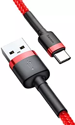 USB Кабель Baseus Cafule 2M USB Type-C Cable Red (CATKLF-C09) - мініатюра 3