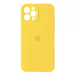 Чехол Silicone Case Full Camera для Apple iPhone 12 Pro Max Yellow