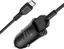 Автомобильное зарядное устройство с быстрой зарядкой Hoco Z39 Farsighted 18W 3.4A + micro USB Cable Black - миниатюра 3