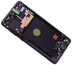 Дисплей Samsung Galaxy Note 10 Lite N770 с тачскрином и рамкой, сервисный оригинал, Black - миниатюра 3
