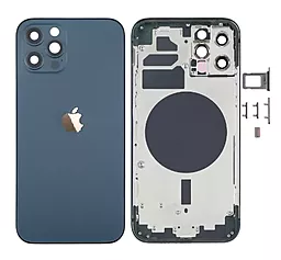 Корпус для Apple iPhone 12 Pro full kit Original - знятий з телефону Pacific Blue