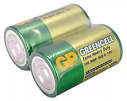 Батарейки GP GP D / 13G / R20P Greencell SHRINK 2шт 1.5 V