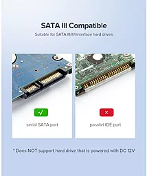 Карман для HDD Ugreen US221 USB-C 2.5" SATA III Hard Drive Enclosure 2.5" USB (50743) - миниатюра 14