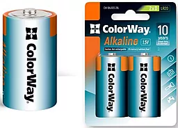 Батарейки ColorWay Alkaline Power D (LR20) 2шт (CW-BALR20-2BL) 1.5 V - мініатюра 2