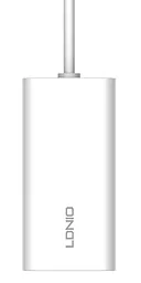 Сетевое зарядное устройство LDNio A4610C Multi-ports Desktop Charging Station 65w PD4+/QC3.0 2xUSB-A/2USB-C ports white - миниатюра 6