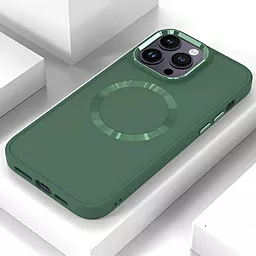 Чехол Epik Bonbon Metal Style with MagSafe для Apple iPhone 12, iPhone 12 Pro Pine Green - миниатюра 2