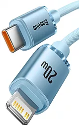 Кабель USB PD Baseus Crystal Shine 20W USB Type-C - Lightning Cable Sky Blue (CAJY001303) - миниатюра 2
