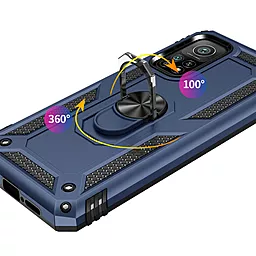 Чехол BeCover Military для Xiaomi Poco M4 Pro 5G, Redmi Note 11T 5G Blue (707121) - миниатюра 4