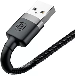 Кабель USB Baseus Kevlar 0.5M Lightning Cable Gray/Black (CALKLF-AG1) - миниатюра 2