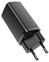 Сетевое зарядное устройство с быстрой зарядкой Baseus GaN2 Lite Quick Charger C+U 65W EU Black (CCGAN2L-B01) - миниатюра 2