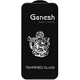 Защитное стекло Ganesh (Full Cover) для Apple iPhone 12 Pro, iPhone 12 (6.1") Черный - миниатюра 2