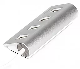 USB хаб Maxxter USB - 4хUSB 2.0 Silver (HU2A-4P-01) - миниатюра 2
