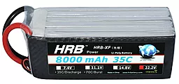 Акумулятор HRB Lipo 8000mAh 22.2V 35C XT60 (HR-8000MAH-6S-35C-XT60)