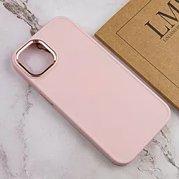 Чехол Epik TPU Bonbon Metal Style для Apple iPhone 14 Light Pink - миниатюра 3