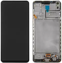 Дисплей Samsung Galaxy A21s A217 з тачскріном і рамкою, оригінал, Black