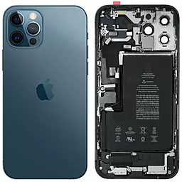 Корпус для Apple iPhone 12 Pro Max full kit Original - знятий з телефону Pacific Blue