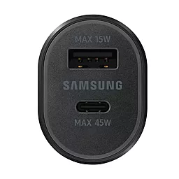 Автомобильное зарядное устройство Samsung Super Fast Dual 45w+15w USB-C/USB-A ports + USB-C+C cable black (EP-L5300XBEGRU) - миниатюра 4