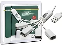 USB-A хаб Digitus DA-70216 White