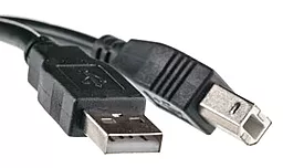 Шлейф (Кабель) PowerPlant USB 2.0 AM – BM, 5м, One ferrite Black
