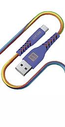 USB Кабель Luxe Cube Kevlar 1.2M USB Type-C Cable Rainbow (9886668686279)