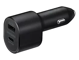 Автомобильное зарядное устройство Samsung Super Fast Dual 45w+15w USB-C/USB-A ports + USB-C+C cable black (EP-L5300XBEGRU) - миниатюра 3