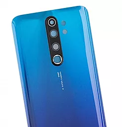 Задняя крышка корпуса Xiaomi Redmi Note 8 Pro, со стеклом камеры Blue - миниатюра 2