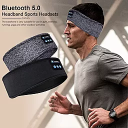 Аудіо пов'язка Wireless Bluetooth Headset Sport Sleep Headband 5.0 - мініатюра 3
