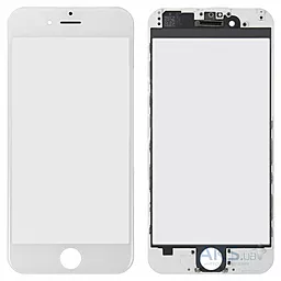 Корпусное стекло дисплея Apple iPhone 6 с рамкой белый