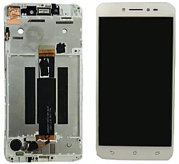 Дисплей Asus ZenFone Live ZB501KL (A007) с тачскрином и рамкой, White