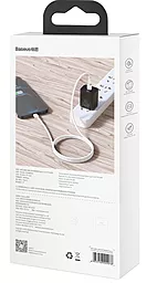 Кабель USB PD Baseus Cafule Metal 20W 2M USB Type-C - Lightning Cable White (CATLJK-B02) - миниатюра 4