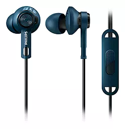 Навушники Philips ActionFit SHQ2405BL/00 Mic Blue