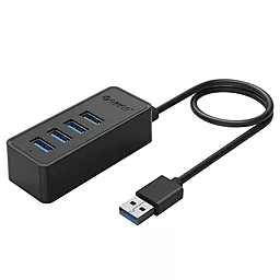 USB-A хаб Orico 4 Port USB3.0 Black (W5P-U3-100-BK-PR)