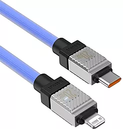 Кабель USB PD Baseus CoolPlay Series 20w 3a USB Type-C - Lightning cable Blue (CAKW000003) - миниатюра 4