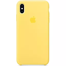 Чехол Apple Silicone Case PB для Apple iPhone XS Max Canary Yellow