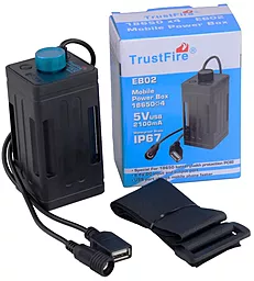 Корпус для Power Bank TrustFire 4x18650 Waterproof + cable USB 5V / DC 8.4V - мініатюра 11