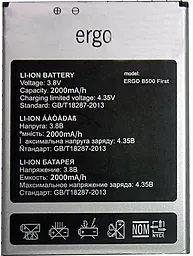 Акумулятор Ergo B500 First (2000 mAh) 12 міс. гарантії