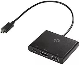 Мультипортовый USB Type-C хаб HP USB-C -> USB3.0/HDMI/Type-C (1BG94AA)