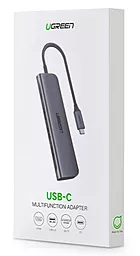 Мультипортовый USB Type-C хаб Ugreen CM136 5-in-1 hub gray (50209) - миниатюра 7